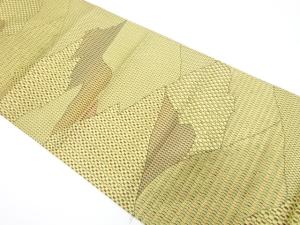 抽象模様織り出し　名古屋帯